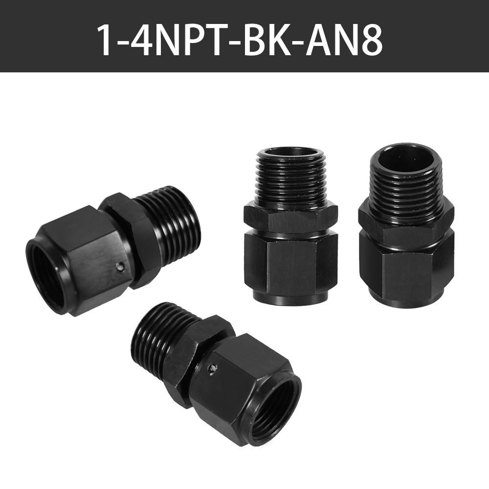 AN4 AN6 AN8 Fuel System Straight Adapter Fitting Female To 1/4NPT 1/2NPT 1/8 NPT 3/8NPT Male Swivel Adapter Fitting TF-1085