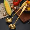 Anti Scald Soup Spoon Colander Long Handle Cooking Utensils Kitchen Tableware  Hotpot Serving