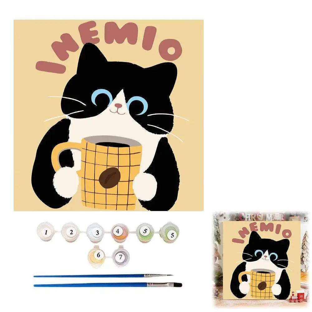 

20*20cm Digital Painting Painting By Numbers For Adults Animal Cartoon Drawing On Canvas Handpainted Home Decor Z6R6