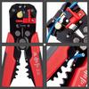 3-in-1 Wire Stripper and Electrician's Pliers with Wire Cutting, Stripping, and Easy Crimping Functions, Cable Stripper, Automatic Adjustment, Wire Cu