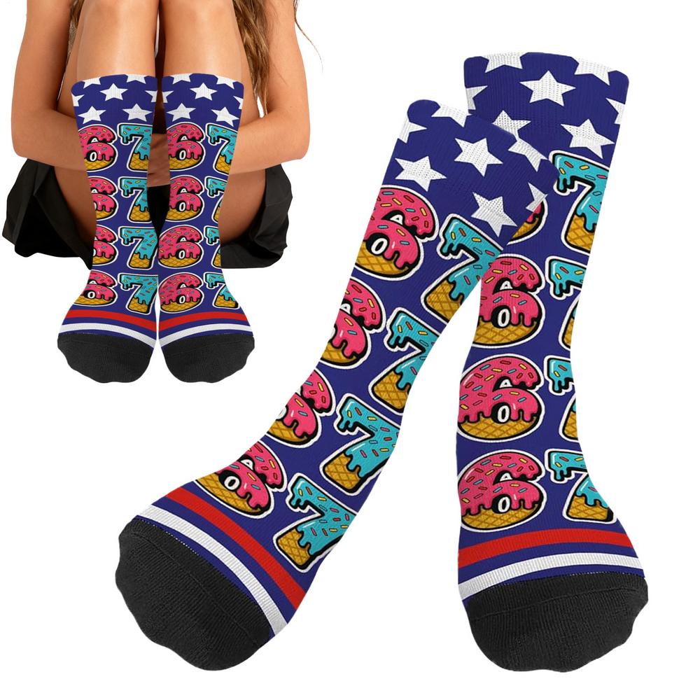 

Soccer Socks Long Soft Breathable Funny Athletic 67 Softball Socks Woman For Men Women Adult Teens Athlete Basketball Hockey