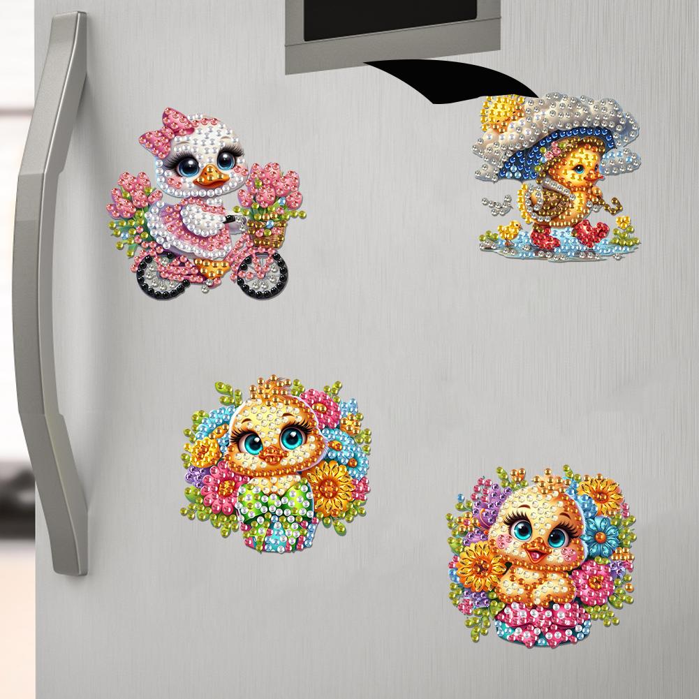 6Pcs Diamond Painting Refrigerator Magnets Fridge Magnets Diamond Art DIY Diamond Art Refrigerator Magnets DIY Art Crafts