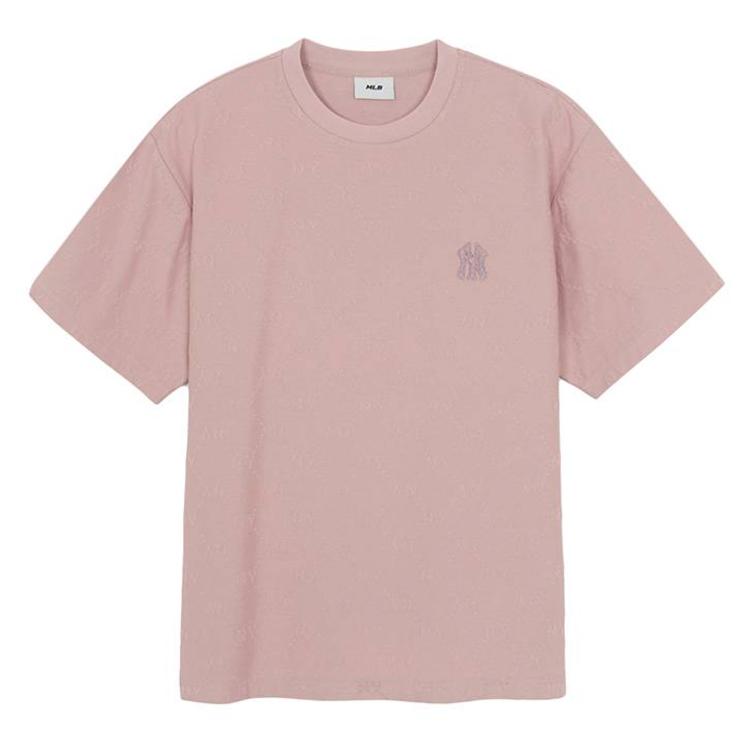 MLB T Shirts Unisex New York Yankees/Light Pink Crew Neck Moderate 3ATSM0263-50PKL S
