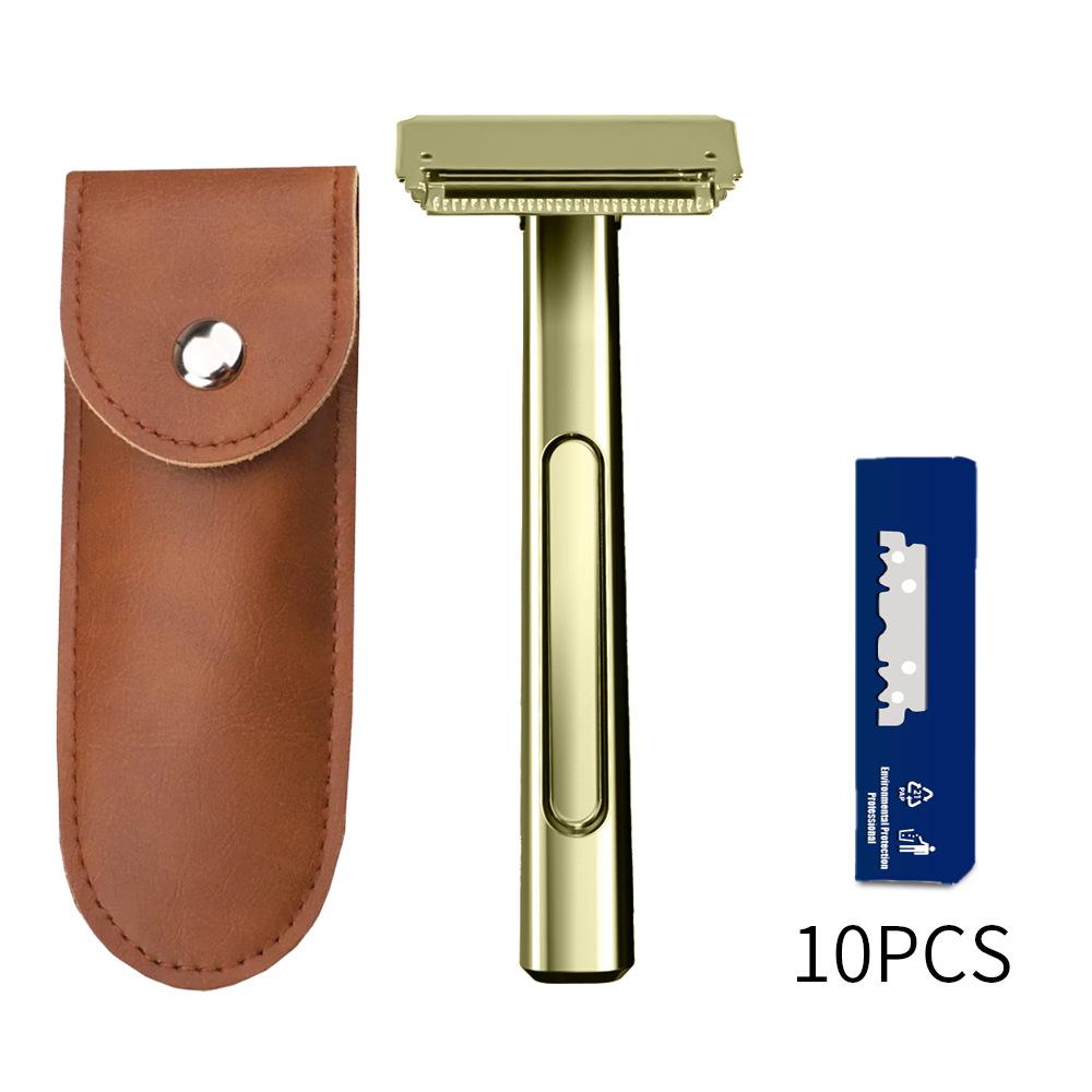 Durable And Safe Jokmae Suspended Blade Thickness Chrome Double-Edged Safety Razor Half Blade Shaver Box For Male Metal Handle Shaving Razor