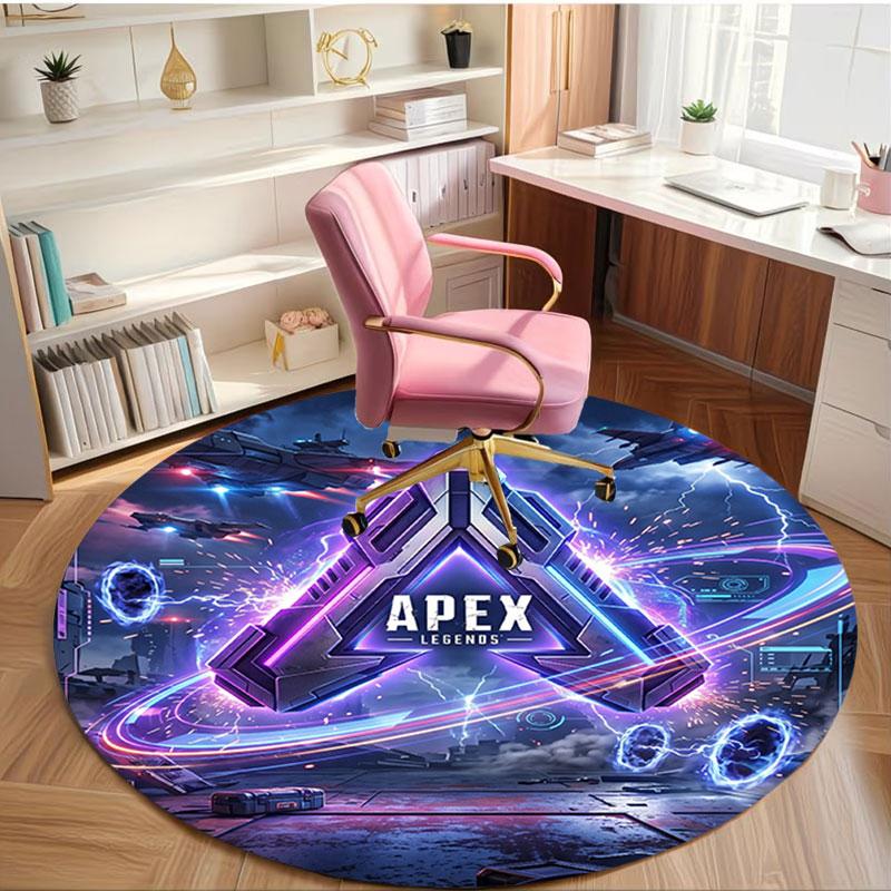Apex Legends Print Round Rug, Washable Floor Carpet, For Entryway Dorm Laundry Room Office Study, Home Decor Birthday Christmas Gift