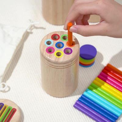Montessori Wooden Balance Beam & Sensory Motor Skills Training Toy for Kids