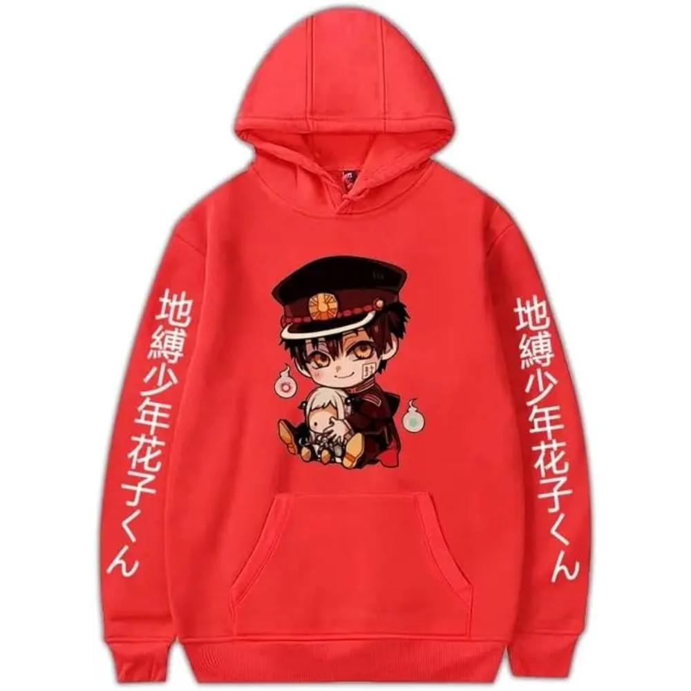 Japan Anime Toilet Bound Hanako Kun Graphic Hooded Men Women Manga Hoodies Casual Loose Sweatshirt Harajuku Male Streetwear