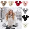 Windproof Knitted Gloves Warm Outdoor Sports Gloves Fashion Cycling Gloves  for Women