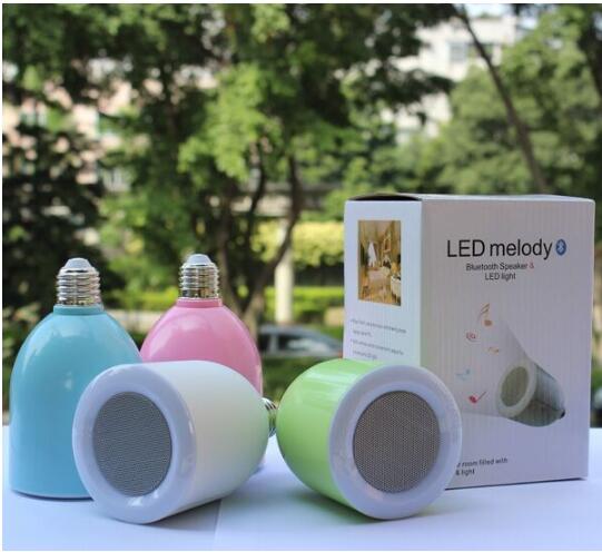 Bluetooth RGBW Speaker and LED Bulb BL04 Yellow