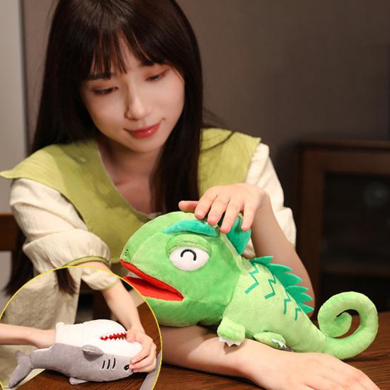 Relieve Boredom Funny Stylish Soft Cartoon Plush Toy Pretend Telling Story Doll Hand Puppet