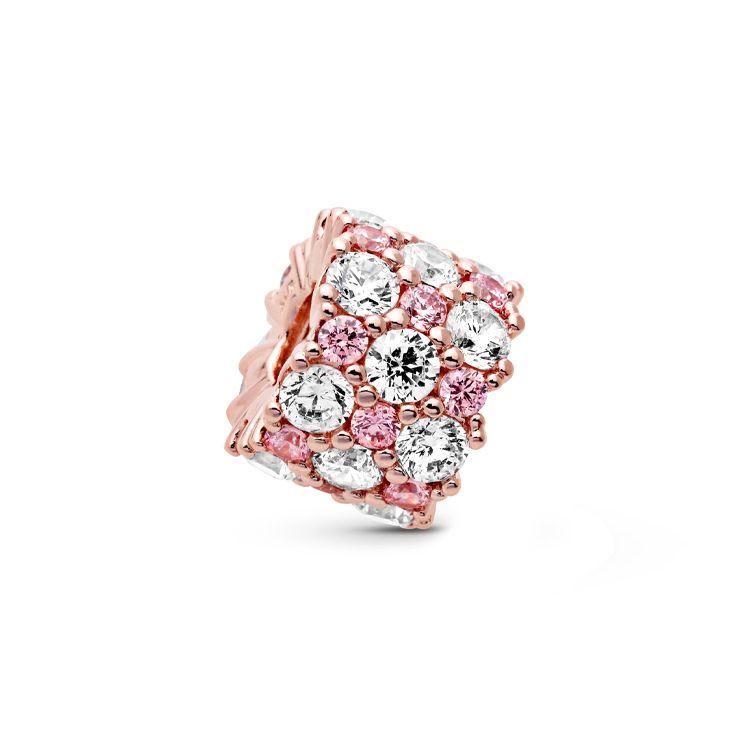 Pandora Transparent With Pink Sparkling Charm Women Jewelry 788487C01