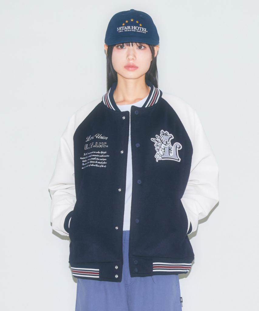 Lmc Union Angel Varsity Jacket Navy