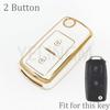 2/3 Buttons Tpu Car Key Case For Vw Volkswagen Mk4 Bora Golf 4 5 6 Jetta Passat Polo Bora Touran Skoda Seat Tpu Cover Shell Fob