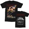 Gorące Lato Manowar Graficzny Poliestrowy T-shirt Unisex Letni Krótki Rękaw Marka Modowa Koszulka Luksusowe Codzienne Vintage Koszulki