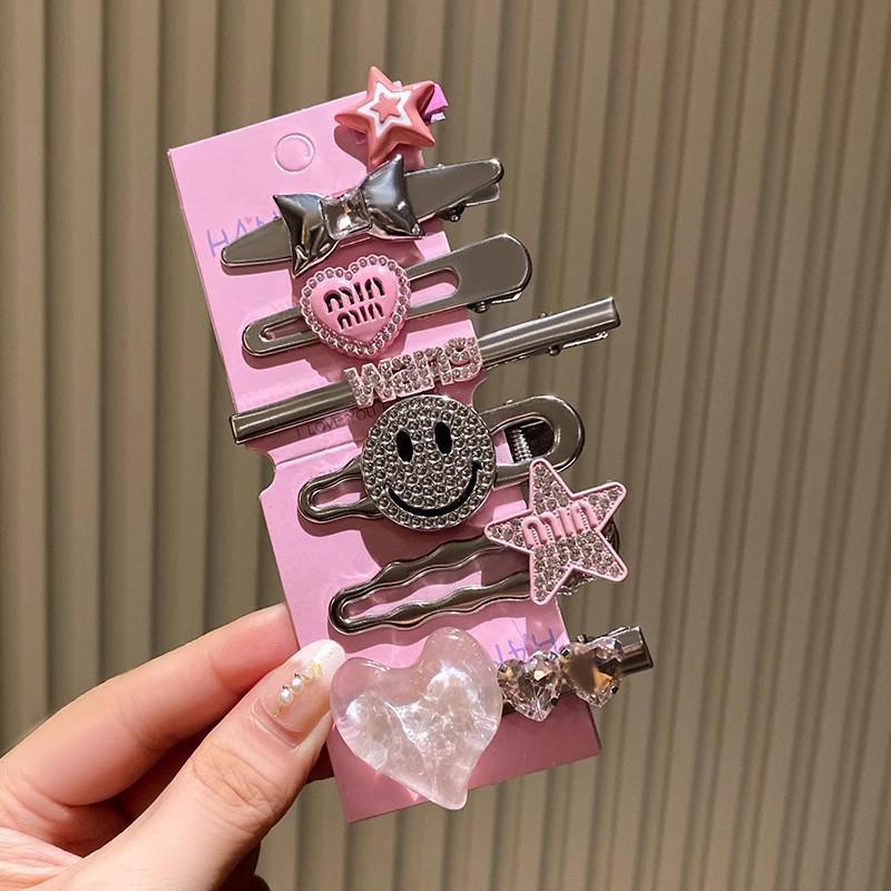 2022 Winter Korean Style Metal Hair Clip for Girls - Trendy Bangs Hairpin and Side Clip Hair Accessories