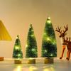 20/25/30CM Illuminated Christmas Tree Christmas Desktop Decoration Gradient mini Xmas Tree Ornament Christmas Home Decoration
