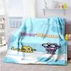 Wow! Wow! Wubbzy Personalized Name Blanket Throw Customizable Blanket Comfortable Great for Seaside Bedding Chair Bed for All Occasions