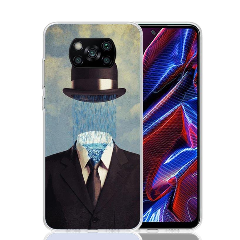 Rene Magritte Art Phone Case For Xiaomi Poco F7 Ultra X7 X6 Pro X5 Redmi 15 15C 13 13C 12 12C 10 10A 10C 9 9A 9C 9T Shell Poco X