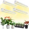 Lumini pentru plante pentru creșterea răsadurilor în interior - 40 cm lungime, Pachet de 4 (10W x4) Bare de iluminat T5 cu spectru complet pentru creștere, pentru pornirea semințelor, Lampă LED albă pentru creștere, 4000K