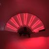 LED Luminous Lace Rose Folding Dance Fan - Chinese Style Wedding Accessory