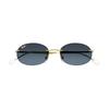 RAYBAN Metal Oval Sunglasses Unisex Couple Style 001 4C 0RB3767