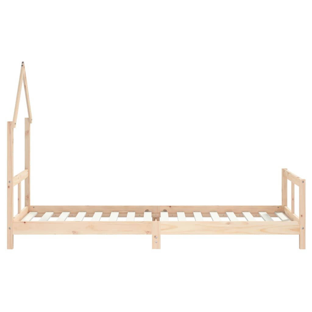 Kids  Bed 80 X 200 Cm Solid Pine Wood