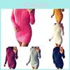 Sexy Autumn And Winter Knit Dress Slim Fit And High Collar Twist Design
