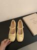 Inner height increase silver Mary Jane single shoes women's shoes bow with skirt shoes