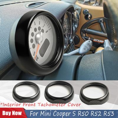 Pro Mini Cooper S R50 R52 R53 Lesklá černá Interiér Přední Kryt Kryt Tachometru Samolepka Auto Styling Auto Interiér