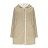 Womens Fleece Lined Jacket Zip Up Hoodie Jackets Casual Long Sleeves Button Coat Fall Winter Coats
