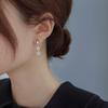 925 Sterling copper Exquisite Flower Zircon Earrings Are Fashionable And Elegant Suitable For Women To Wear Zircon