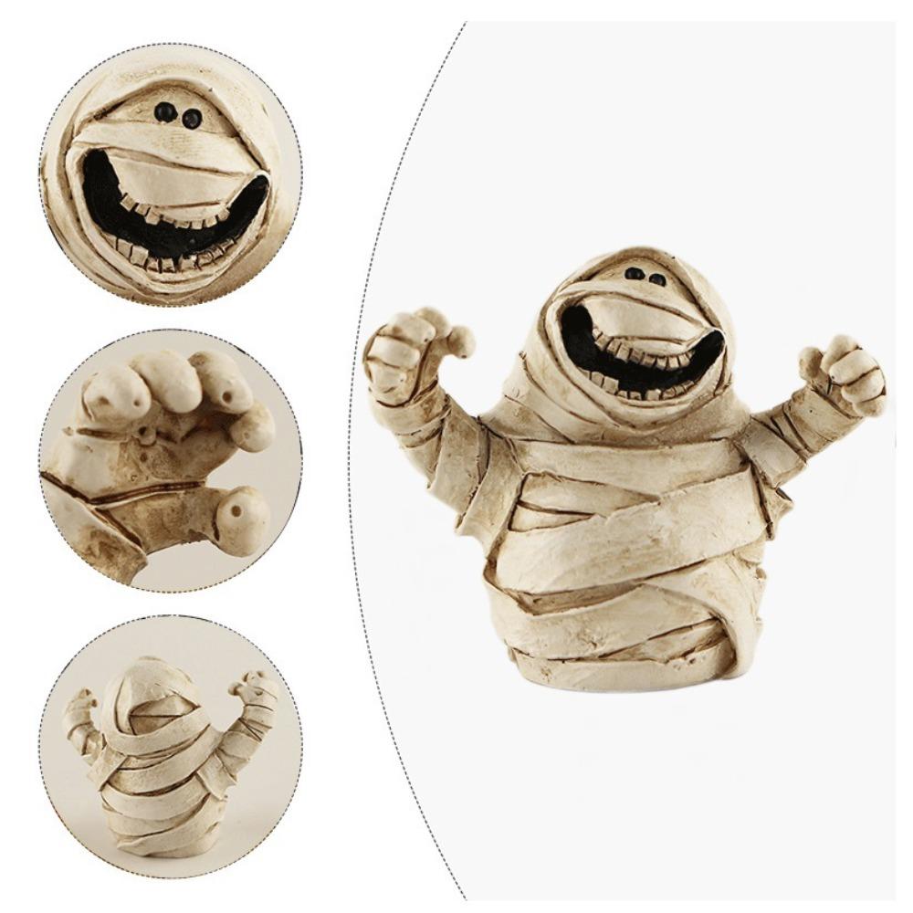 Resin Pumpkin Head Ornaments Tide Play Desktop Decorations New Scene Decoration  Halloween