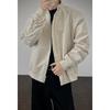 Men Stand Collar Loose Short Workwear Pilot Bomber Jacket Outdoor Baseball Coat