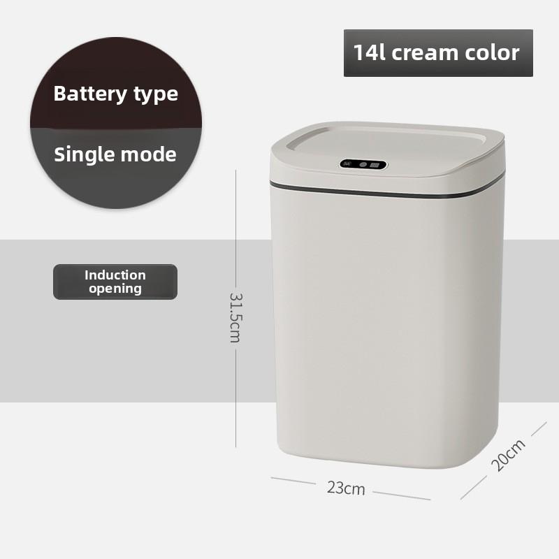 Smart Trash Can, Silent Closure - Anti Odor, Multiple Capacity Options - Requires AA Battery Power (excluding Battery),
