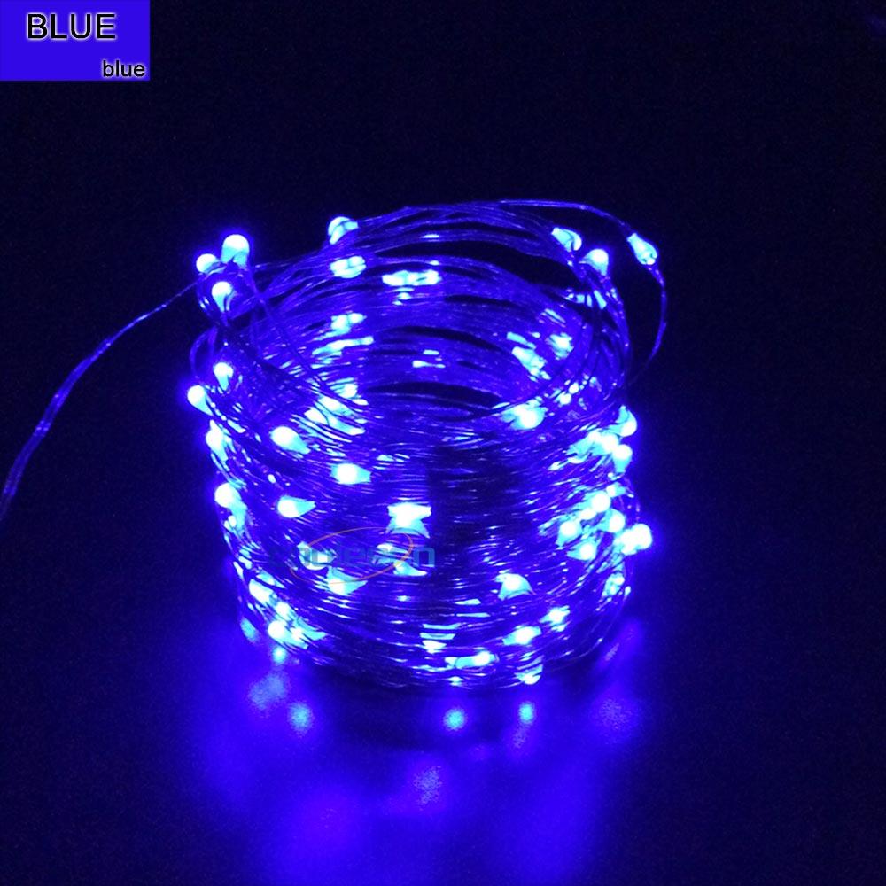 1m 2m 3m 4m LED Cooper Wire String Bec cu zână CR2032 Buton alimentat cu baterie Lampă cu bandă LED colorată pentru decorarea de vacanță de Crăciun