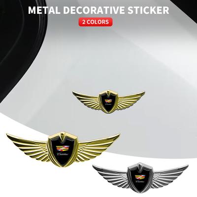 Styling auta 3D kovová křídla Kufr Boční okno Karoserie Samolepka Decal Pro Escalade CTS ATS SRX STS XT5 XT4 XT6 XTS CT4