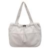 Corduroy Bag Women's Large Capacity Shoulder Shopping Bag Commuter Tote Bag