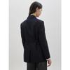 Cc Collect Stripe Belted Tailored Jacket  C261msf004 
