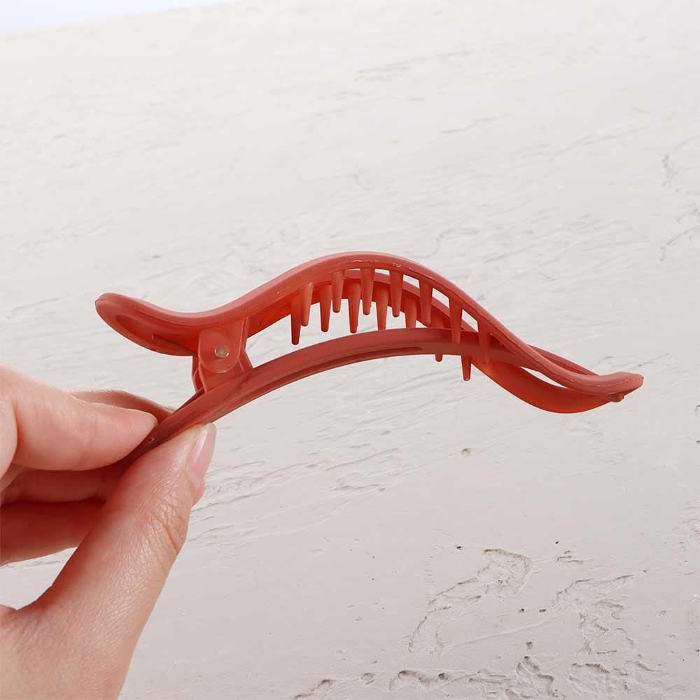 Large Wild Seamless Matte Girls Candy Color Face Wash Hairpin Hair Claw Plastic Duckbill Clip