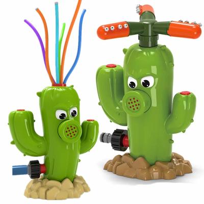 Water Spray Toy Cactus Sprinkler Outdoor Backyard Garden Water Toys Summer Yard Cartoon Splash Sprinkler Baby Bath Toy for Kids