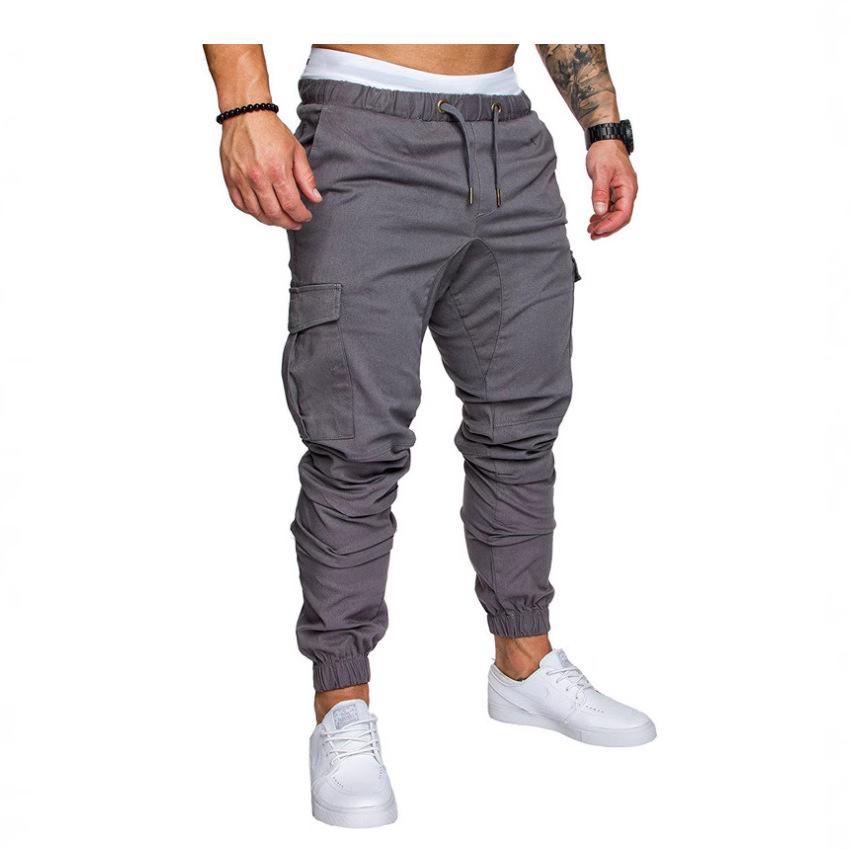 Men's 6-Color Casual Multi-Pocket Joggers Plus Size