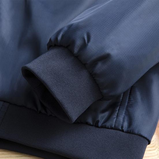 Wintermantel Einfarbig Strickjacke Umlegekragen Winddicht Herrenjacke für Outdoor