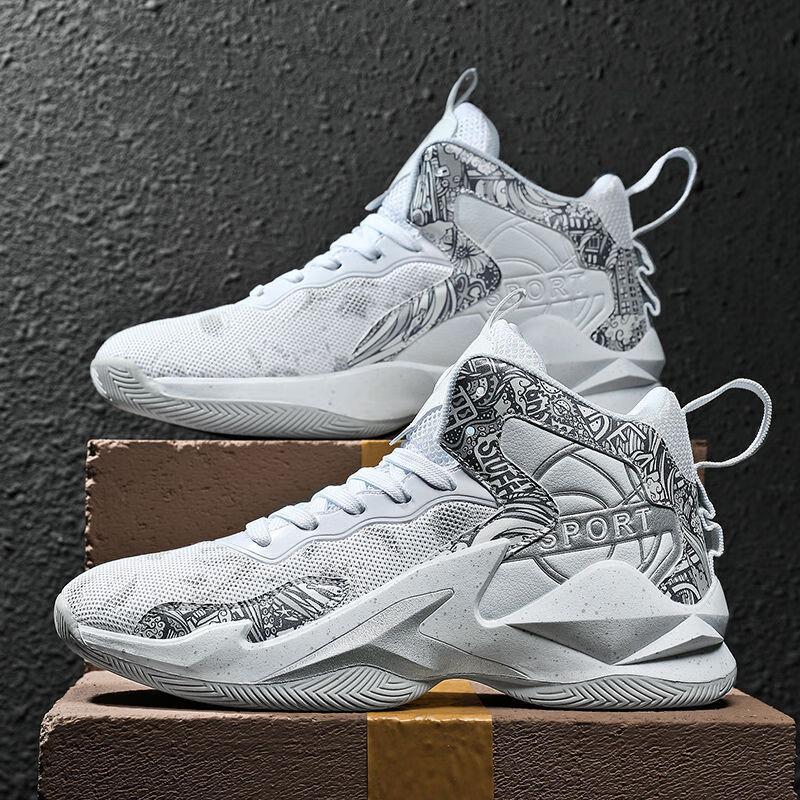Venom James Basketballschuhe Reibungsgeräusch rutschfest verschleißfest leicht atmungsaktiv High-Top Herren- und Teenager-Mandarinenenten-Sneaker