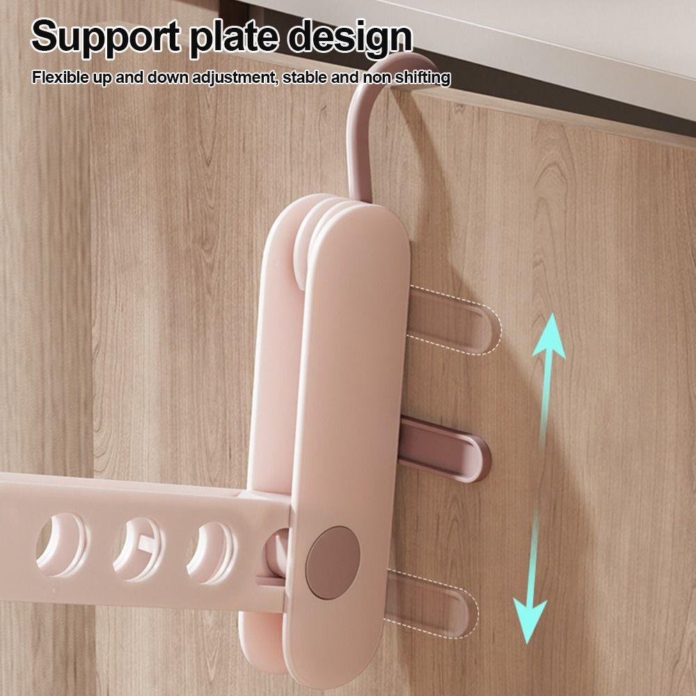 Multifunctional Foldable Travel Garment Rack Portable 7 Holes Drying Rack Adjustable Space Saving Clothes Hanger Outdoor