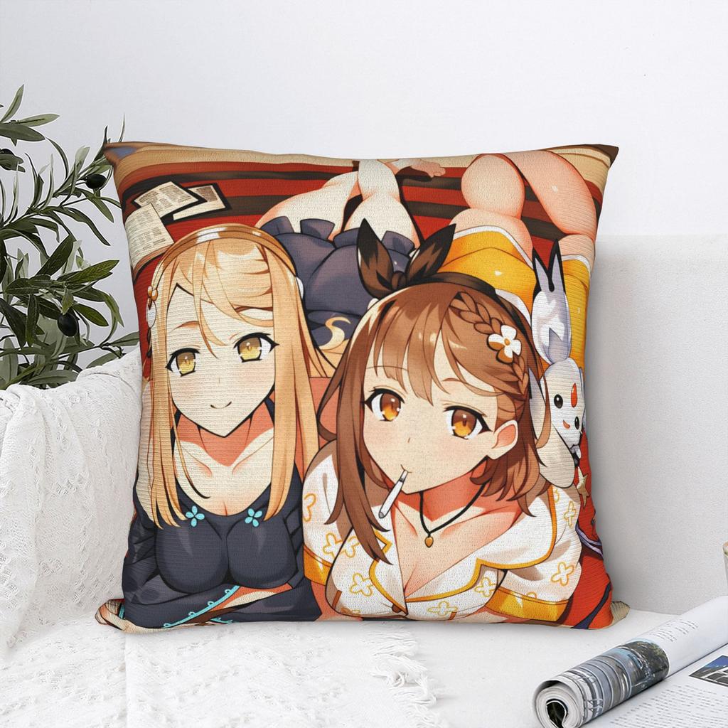 Game Atelier Ryza Pillow Case Morden Pillow Cover Graphic Pillowcases For Sofa Car Home Decor