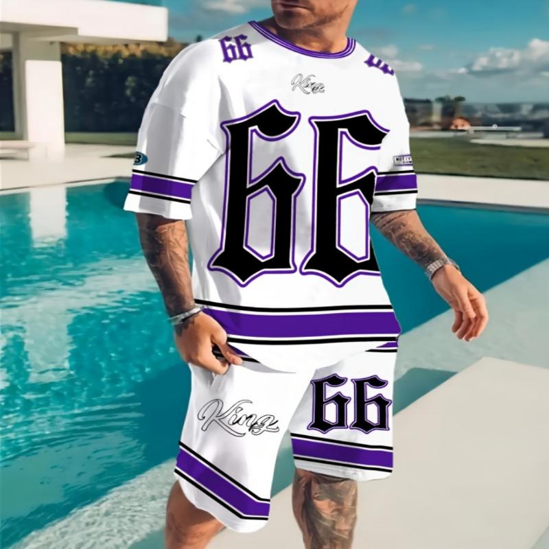 2025 Sommer neuer Herrenanzug lässig Rundhals Chicago Brief 3D-gedrucktes Muster Polyester Pullover Sommer täglich Outdoor Street wir