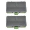 2PCS Multiple Grids Bait Storage Case PP Fishing Tackle Box Hook Bait Gadget  Flying Fishing