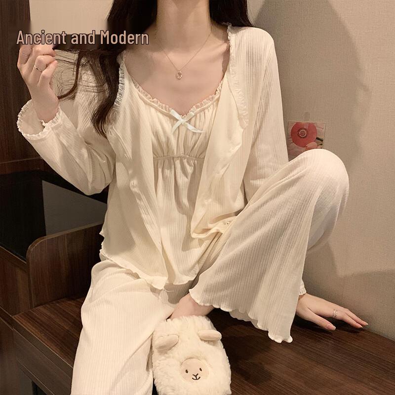 GUJIN Women s Sexy V-Neck 3-Piece Pajama Set XL