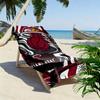 Miami Heat Print Beach Towel, Large Soft Quick Dry Towel for Beach Camping Swimming