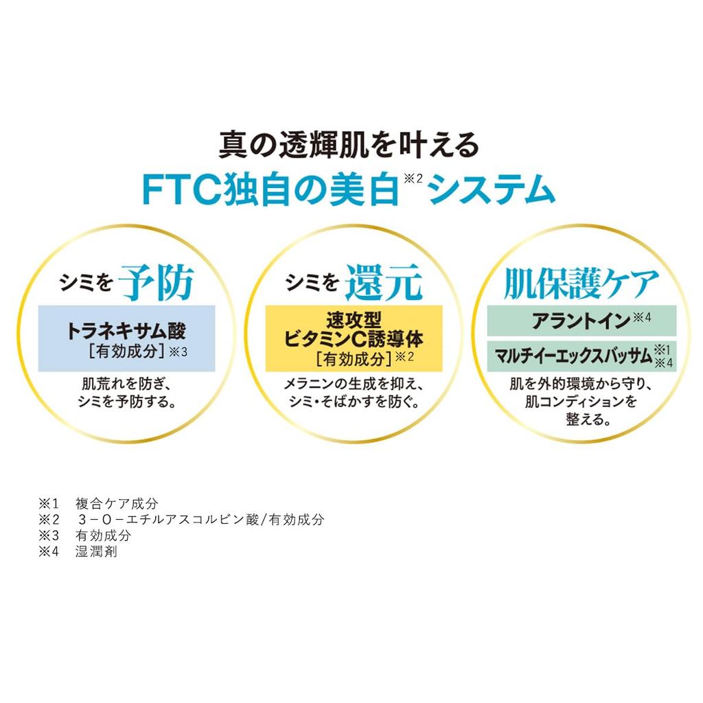 Tomoko Kimijima FTC Medical White Clear Lipo Serum Vitamin C Whitening Treatment Hyaluronic Acid Skin Care [Official] Alcohol-Free Anti-Blemish